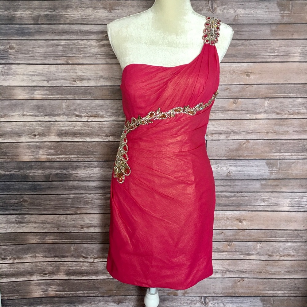 🔥Prom Terani Couture Fuchsia Gown 8/S - Picture 1 of 8